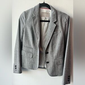 882. Banana Republic Gray Textured Blazer 18” P2P 4P Petite